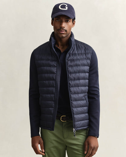 GANT Mens Hybrid Jacket - 433 Evening Blue