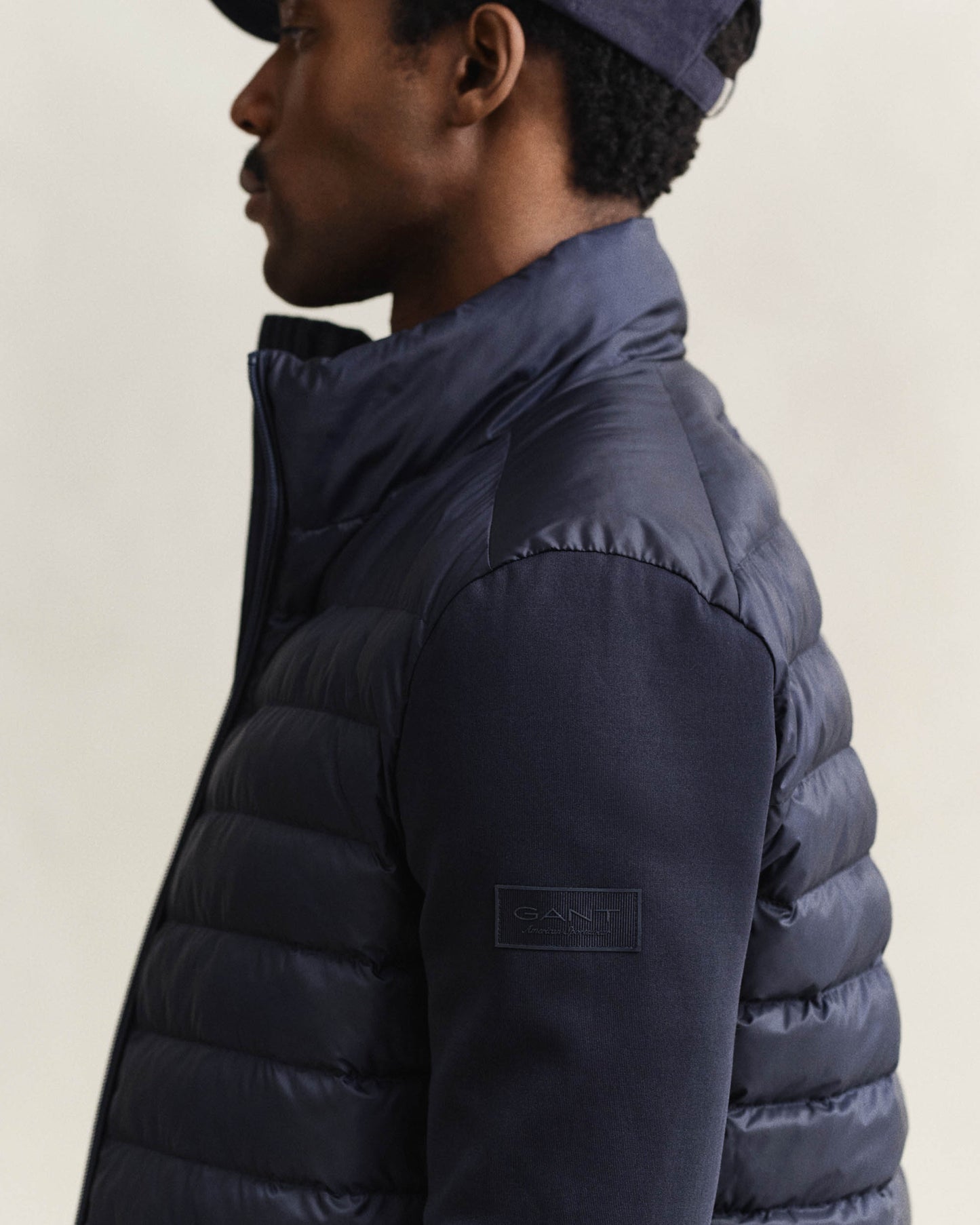 GANT Mens Hybrid Jacket - 433 Evening Blue