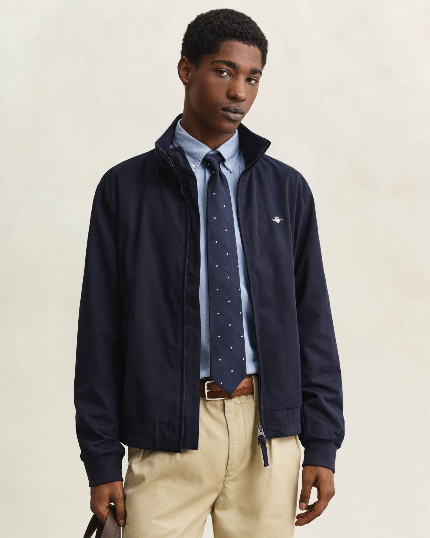 GANT Lightweight Mens Hampshire Jacket - 433 Evening Blue | CHO | Designer Mens Light Jackets