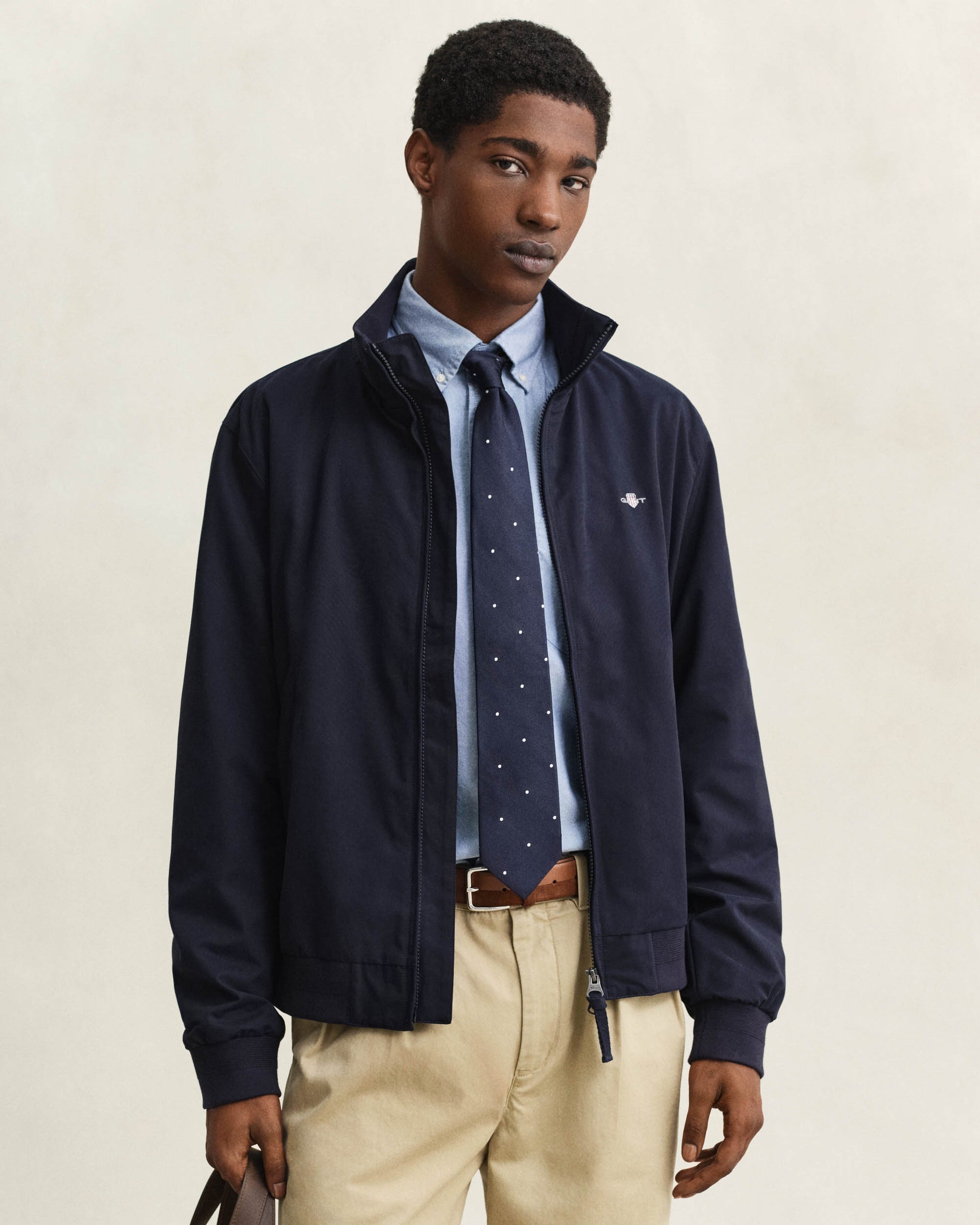 GANT Lightweight Mens Hampshire Jacket - 433 Evening Blue | CHO | Designer Mens Light Jackets