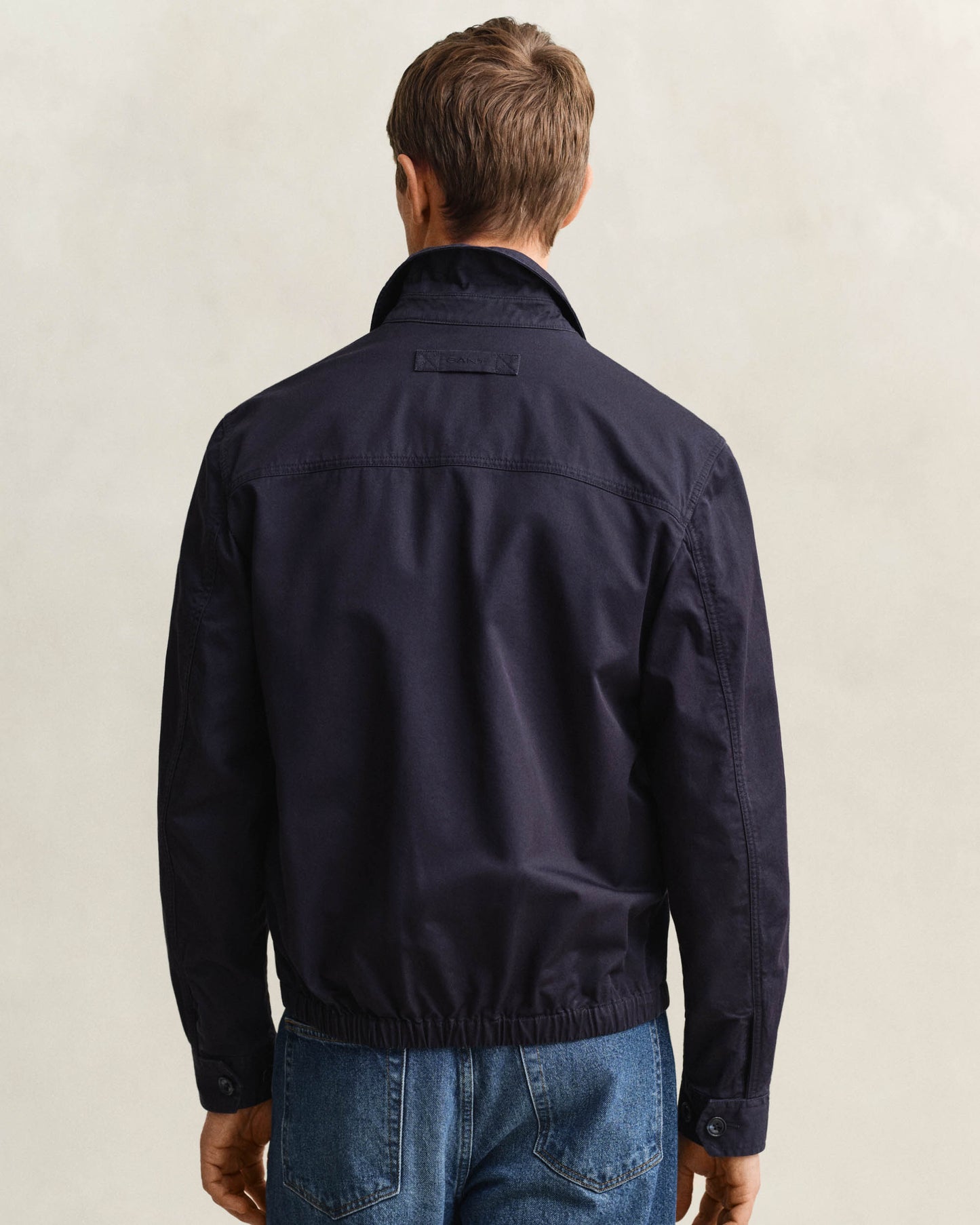 GANT Mens Cotton Windcheater Jacket - 433 Evening Blue
