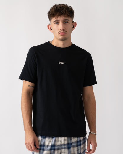 GANT Small Graphic Short Sleeve Mens T-Shirt - 5 Black