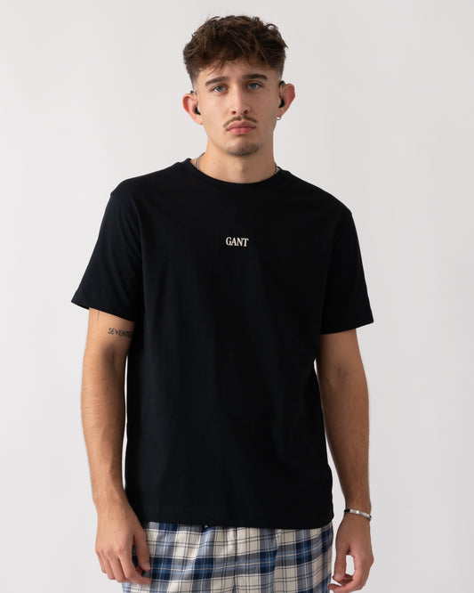 GANT Small Graphic Short Sleeve Mens T-Shirt - 5 Black