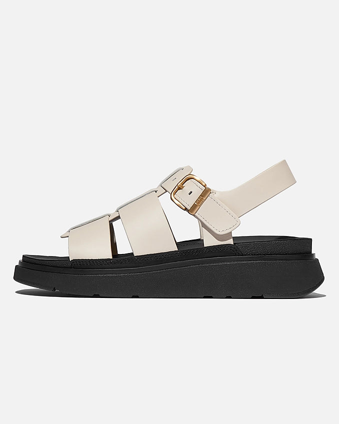 FitFlop Womens Gen-FF Leather Fisherman Sandals - Paris Beige A99 | CHO | Designer Womens Sandals