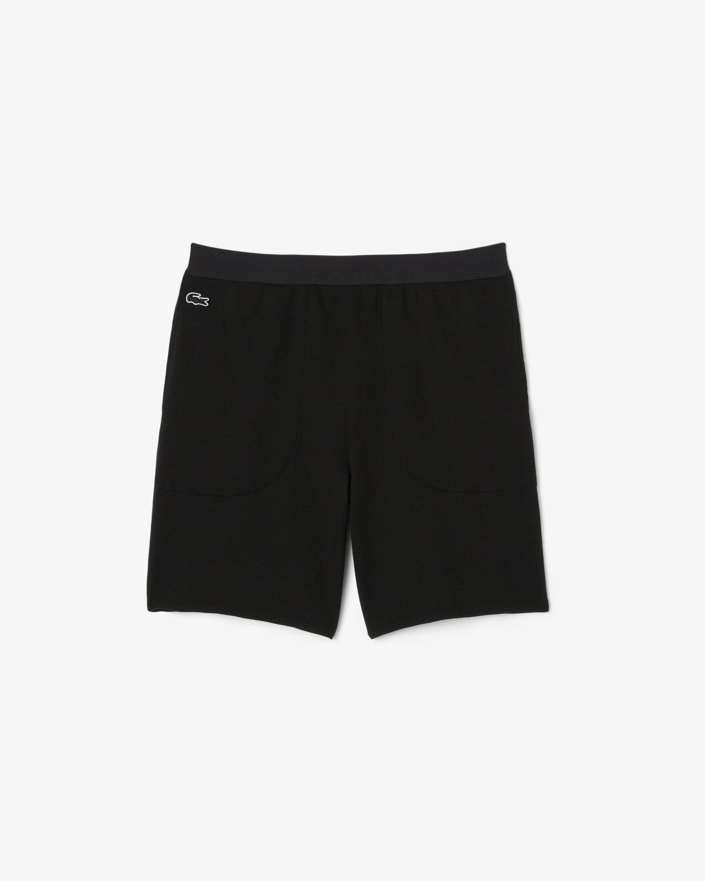 Lacoste Waffle Texture Mens Loungewear Shorts - Black 031
