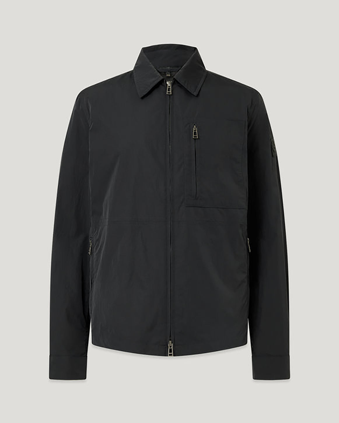 Belstaff Grid Mens Overshirt - Black | CHO | Designer Mens Overshirts