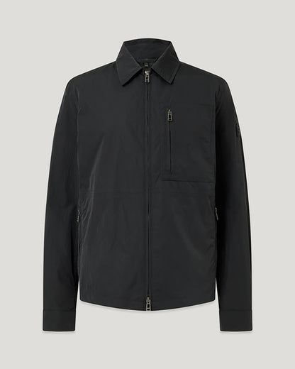 Belstaff Grid Mens Overshirt - Black | CHO | Designer Mens Overshirts