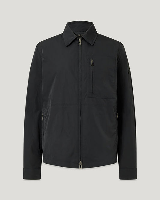 Belstaff Grid Mens Overshirt - Black