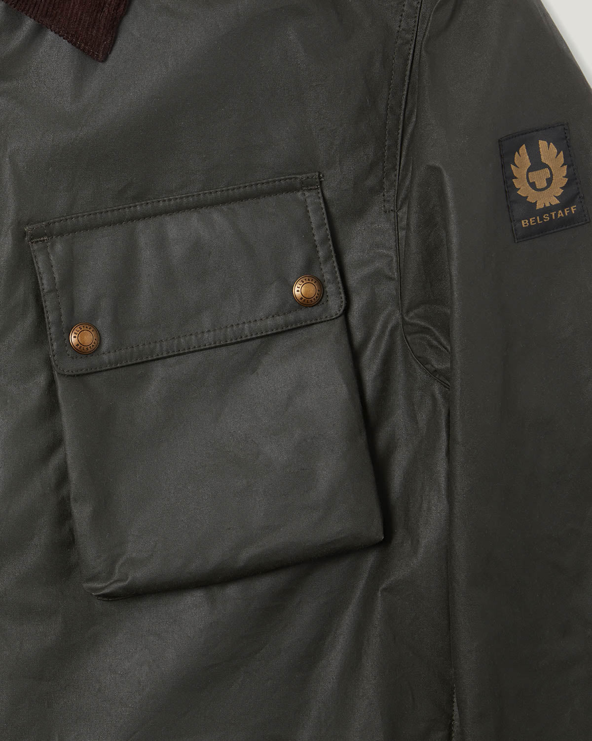 Belstaff Ground Mens Jacket Faded - Olive