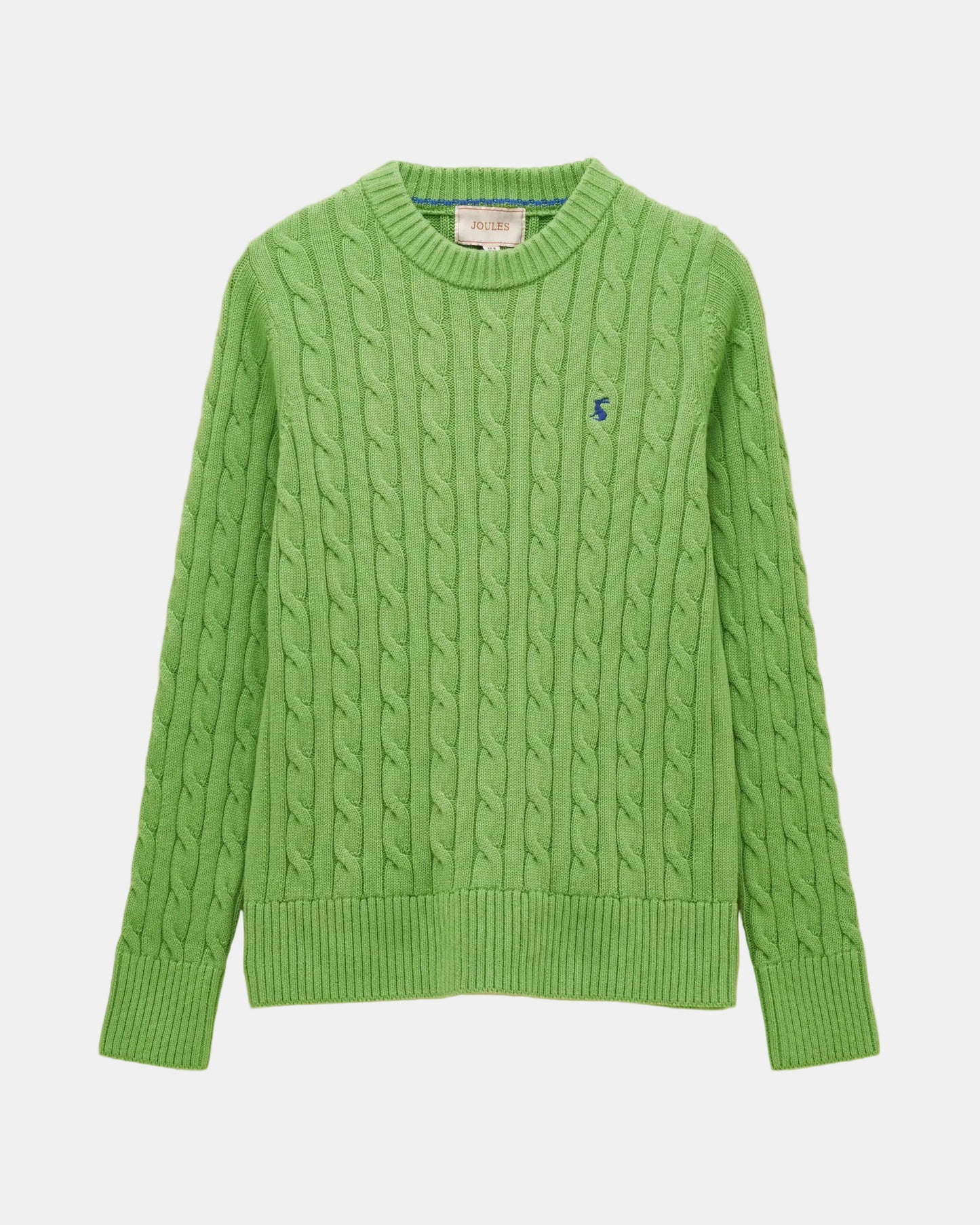 Joules Womens Classic Cable Knit Jumper - Green | CHO | Designer 