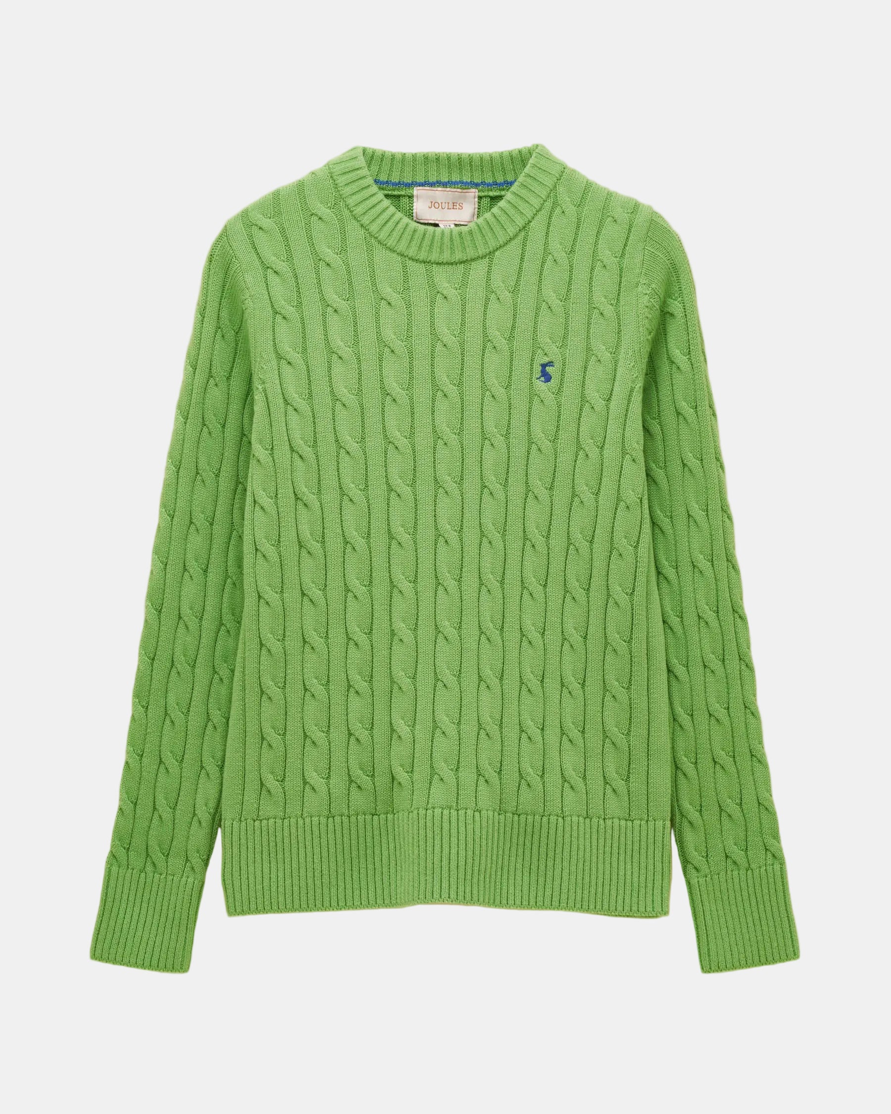 Joules Womens Classic Cable Knit Jumper - Green | CHO | Designer 