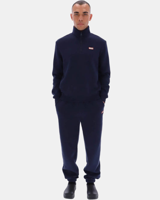 Hunter Red Label Essentials Mens 1/4 Zip Sweater - Night Sky | CHO | Designer Mens 1/4 Zip Jumpers