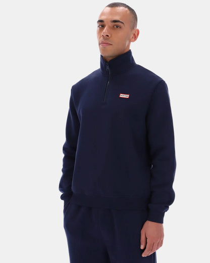 Hunter Red Label Essentials Mens 1/4 Zip Sweater - Night Sky | CHO | Designer Mens 1/4 Zip Jumpers