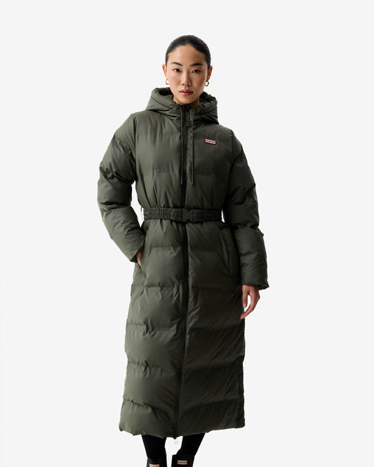 Hunter Hutchison Womens PU Coated Long Puffer Jacket - Kambaba