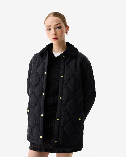 Hunter Witton Womens Quilted Jacket - Black