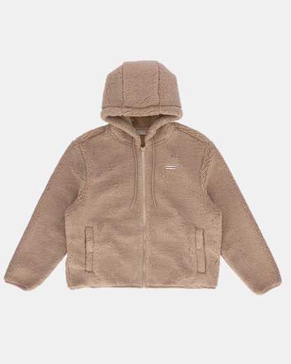 Hunter Bonelle Womens Borg Fleece Jacket - Warm Taupe