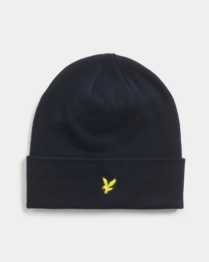 Lyle & Scott Cotton Merino Beanie - Z271 Dark Navy