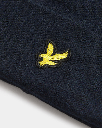 Lyle & Scott Cotton Merino Beanie - Z271 Dark Navy