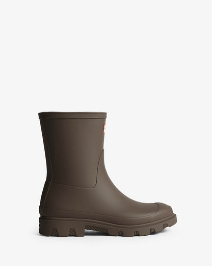 Hunter Unisex Downpour Short Boot - Chocolate Brown