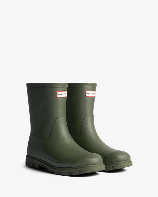 Hunter Unisex Downpour Short Insulated Boot - Dark Olive