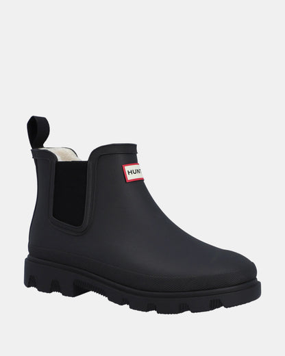 Hunter Womens Downpour Chelsea Insulated Boot - Black