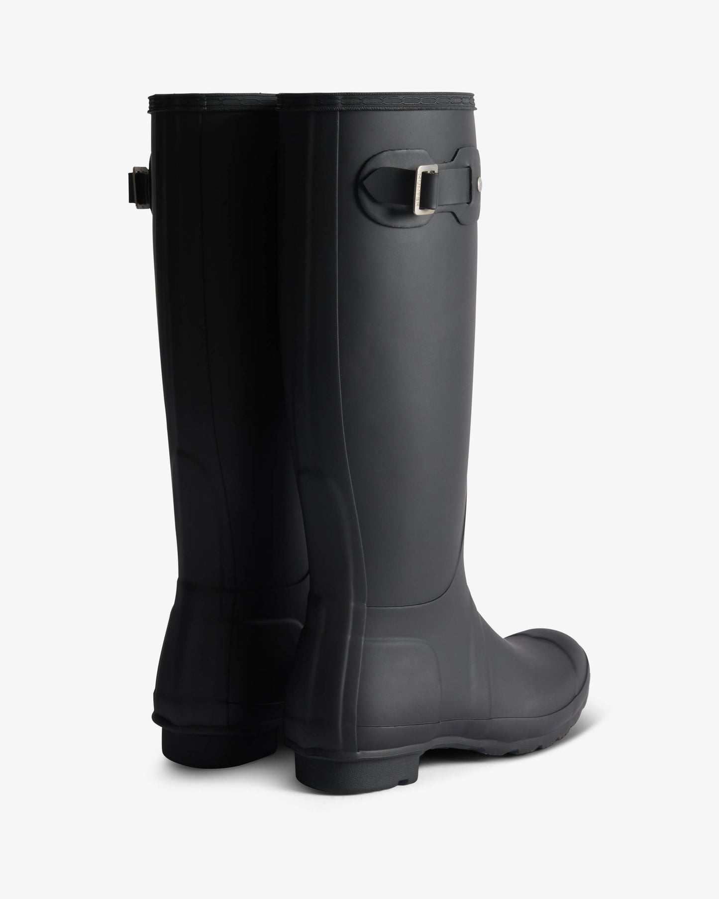 Hunter Womens Original Tall Tartan Lining Womens Boot - Black/Dark Olive