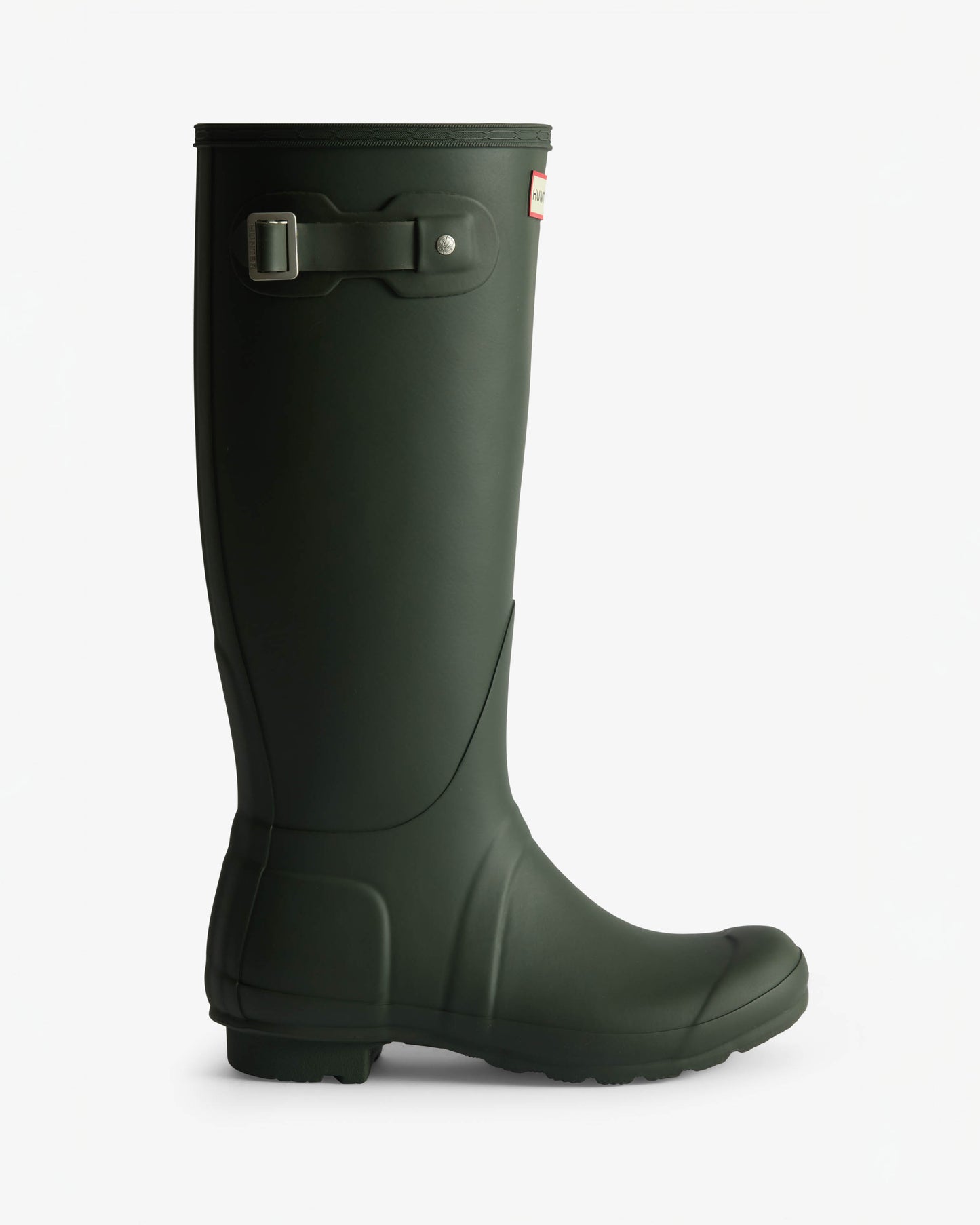 Hunter Womens Original Tall Tartan Lining Womens Boot - Dark Olive