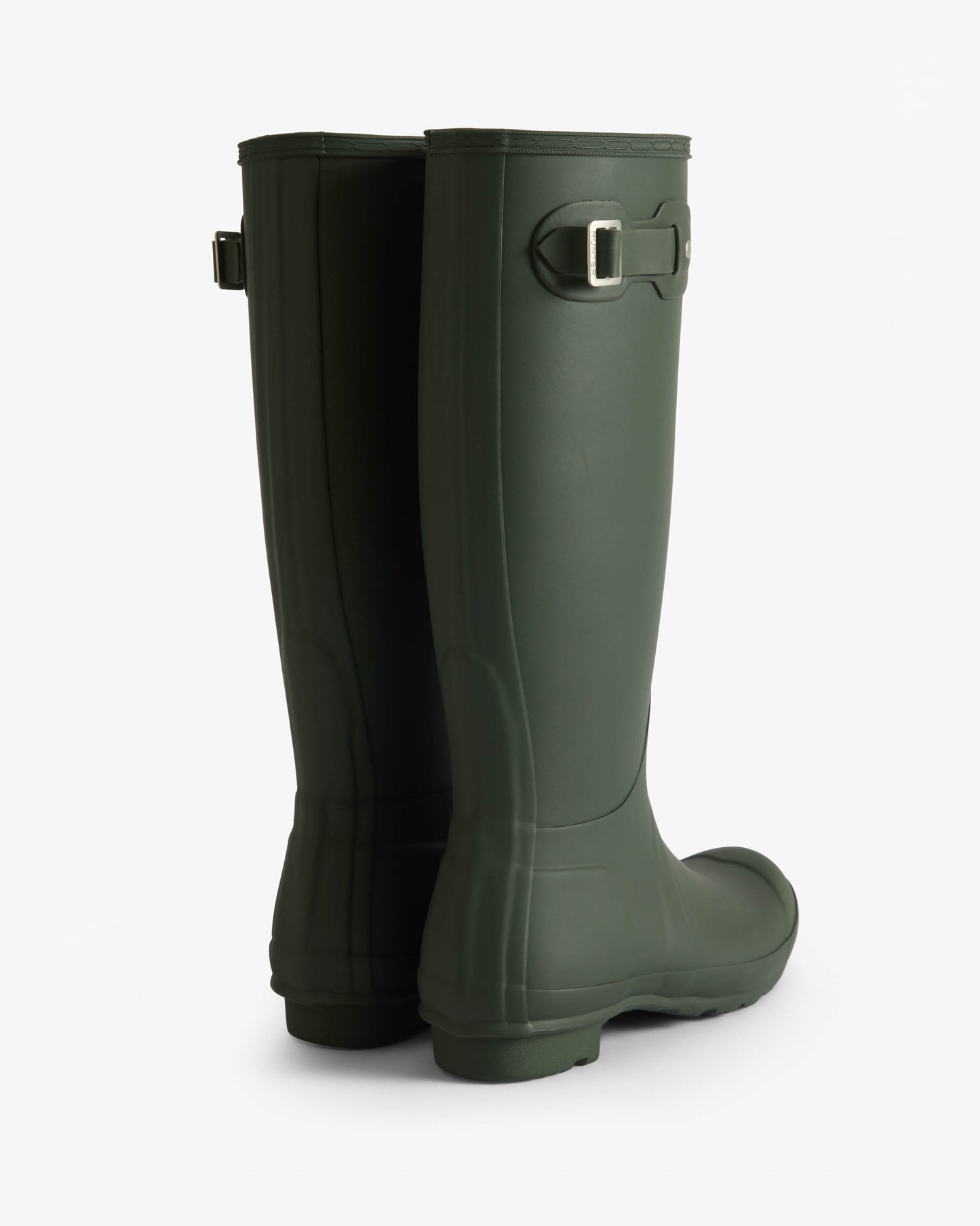 Hunter Womens Original Tall Tartan Lining Womens Boot - Dark Olive