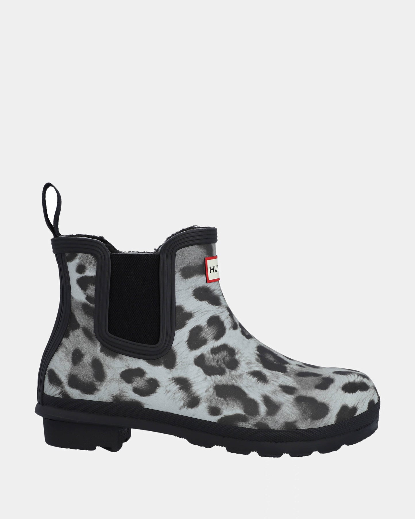 Hunter Womens Original Chelsea Insulated Snow Leopard Boot - Snow Leopard/Black