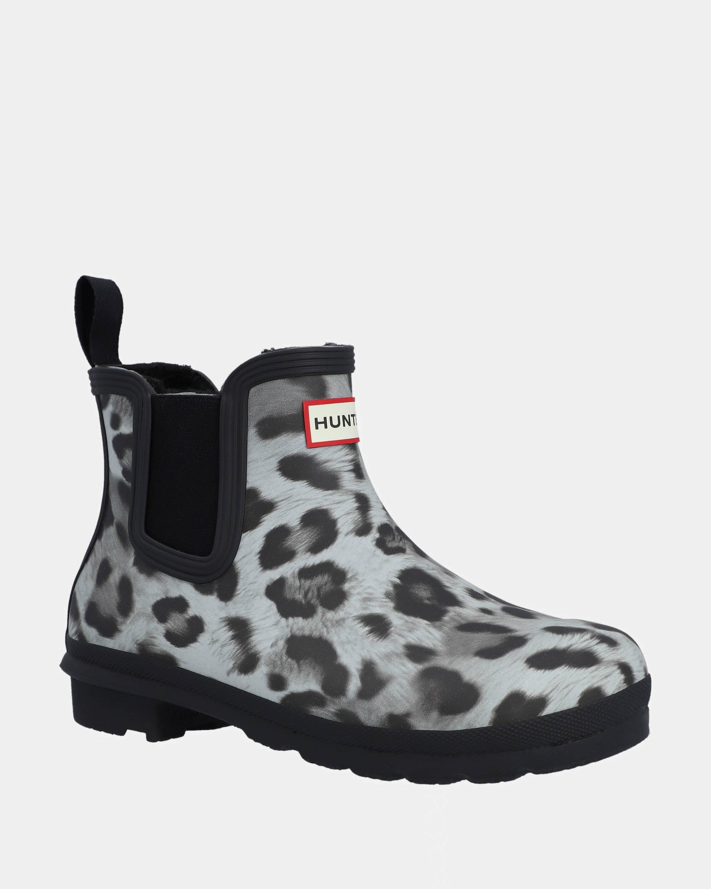 Hunter Womens Original Chelsea Insulated Snow Leopard Boot - Snow Leopard/Black
