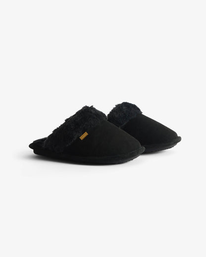 Hunter Womens Mule Slipper - Black