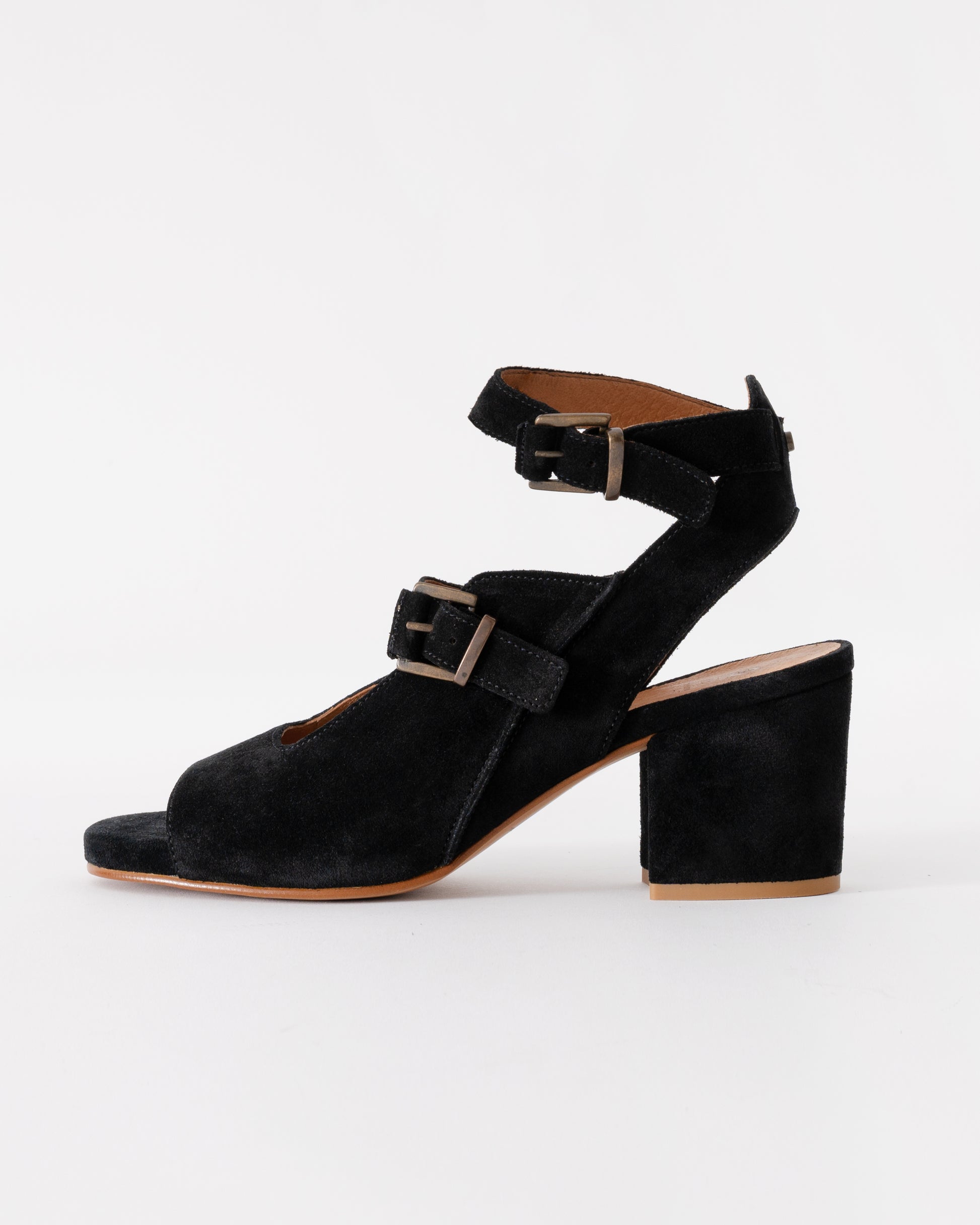HUDSON LONDON Rona Suede Womens Heels in Black