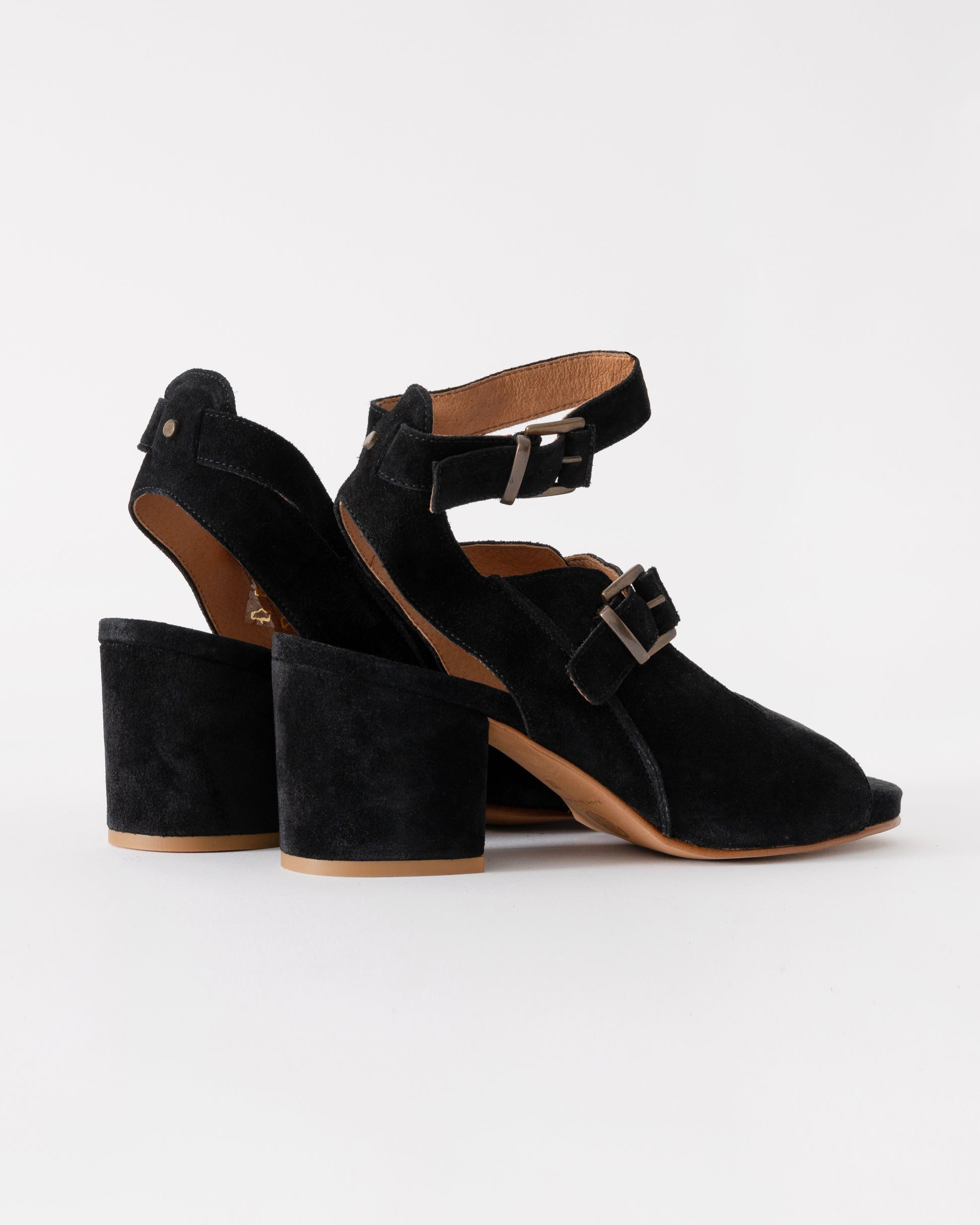 HUDSON LONDON Rona Suede Womens Heels in Black