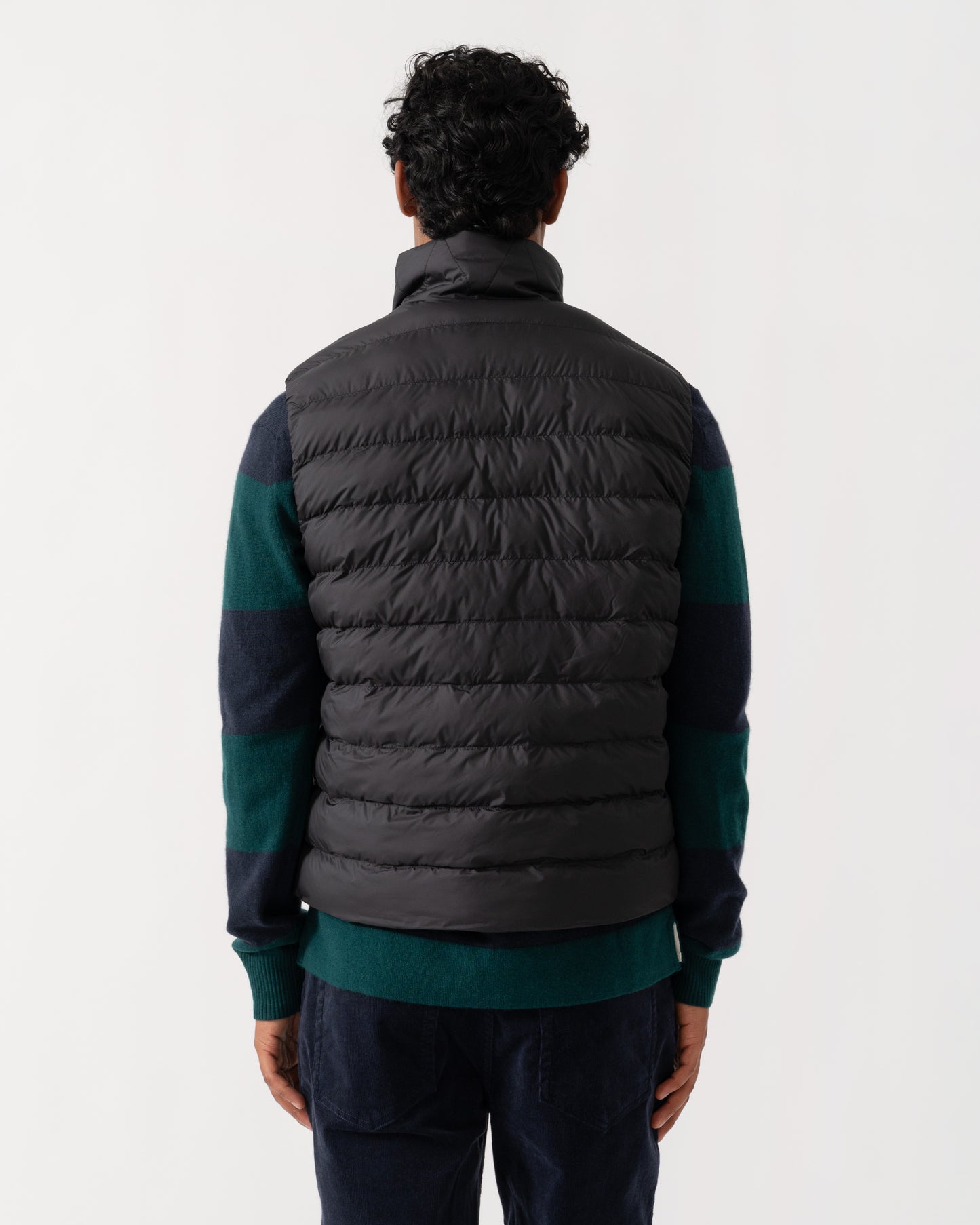 Back of HUGO Banks2641 Mens Padded Gilet - Black 001