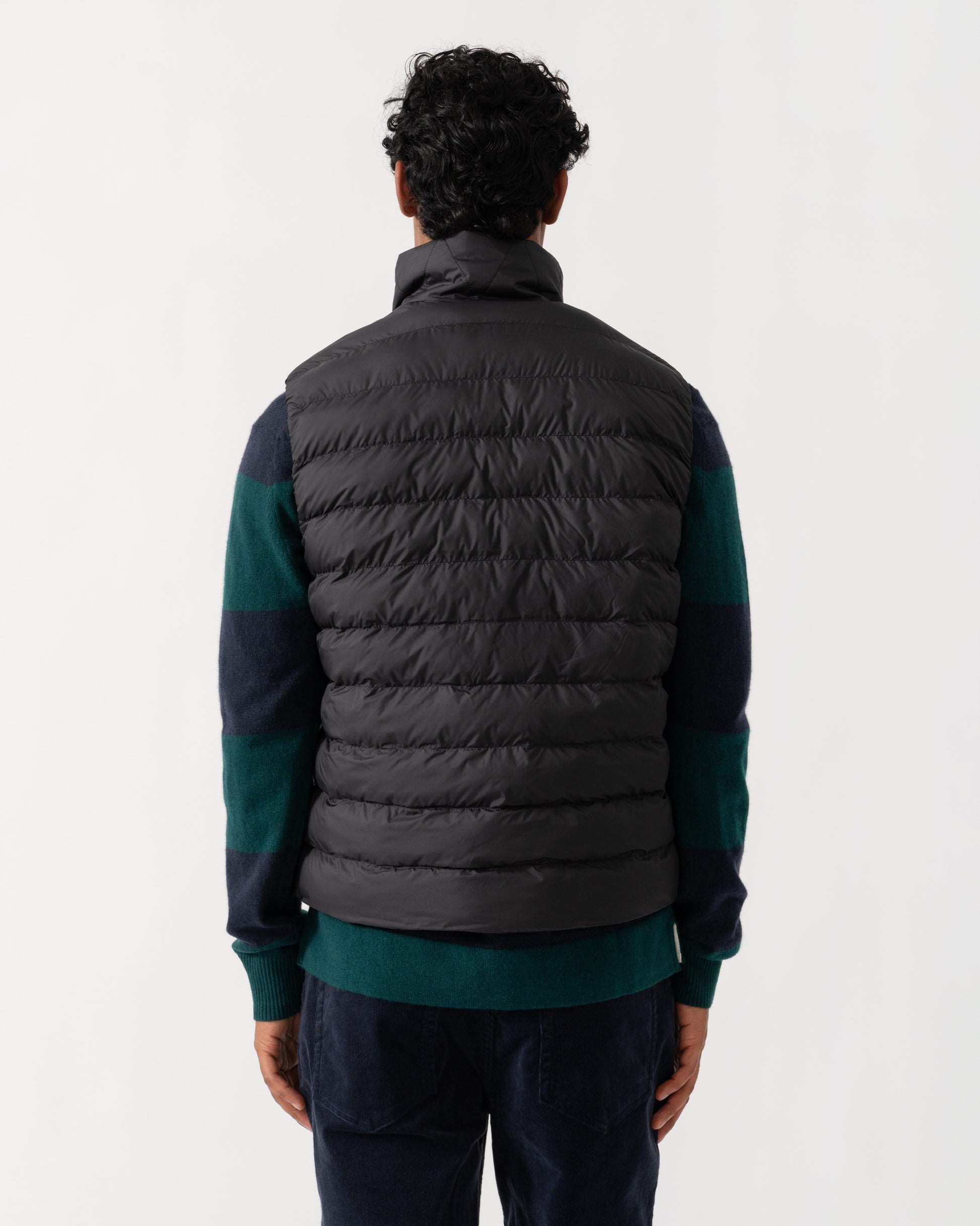 Back of HUGO Banks2641 Mens Padded Gilet - Black 001