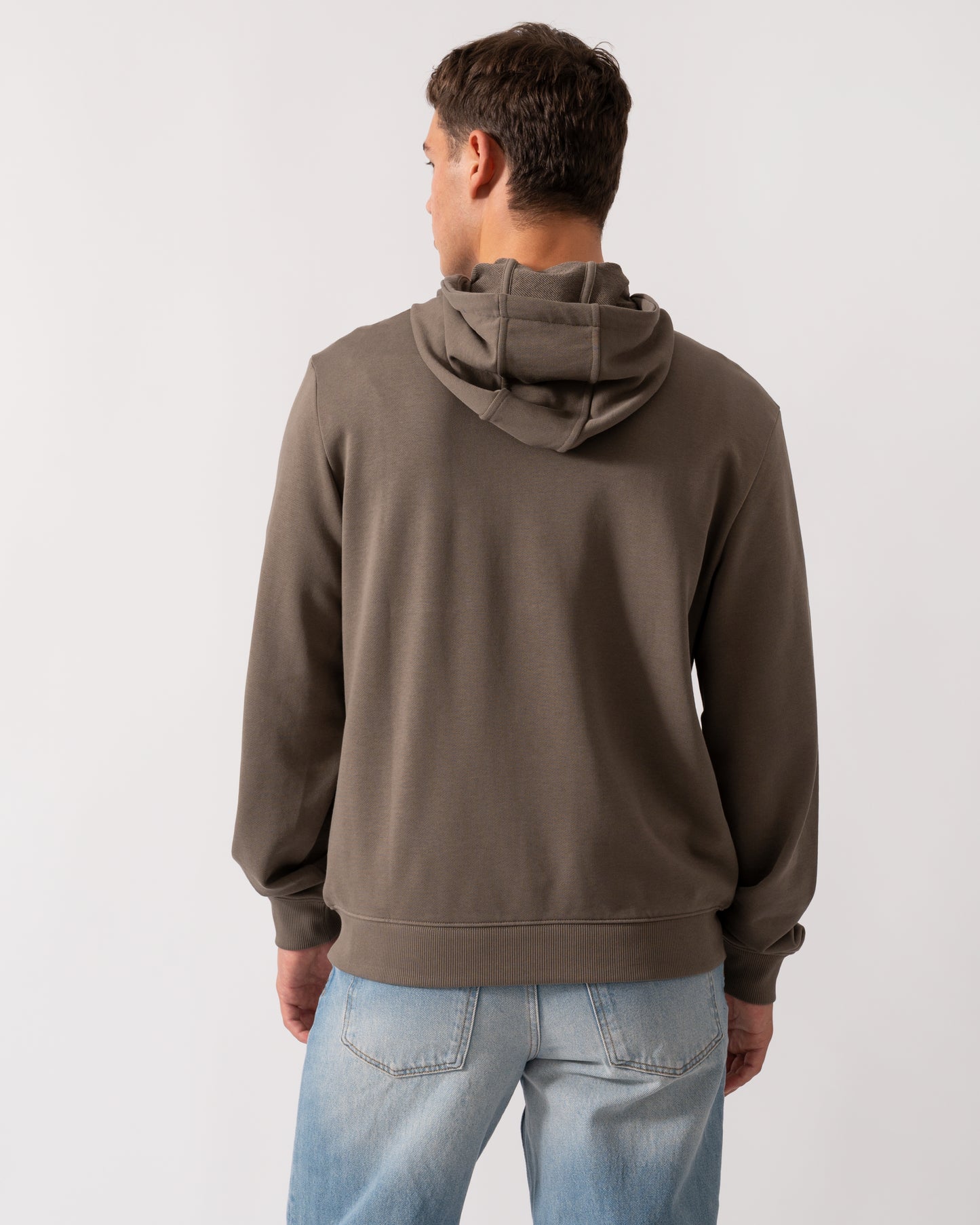 HUGO Daple212 Mens Zip Through Hoodie - Medium Grey 032