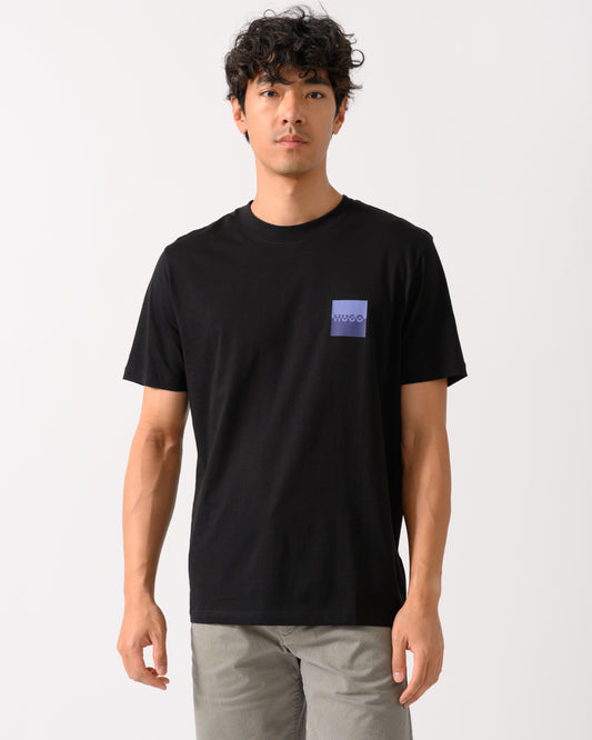 HUGO Dapusi Mens Logo Print T-Shirt - Black 001