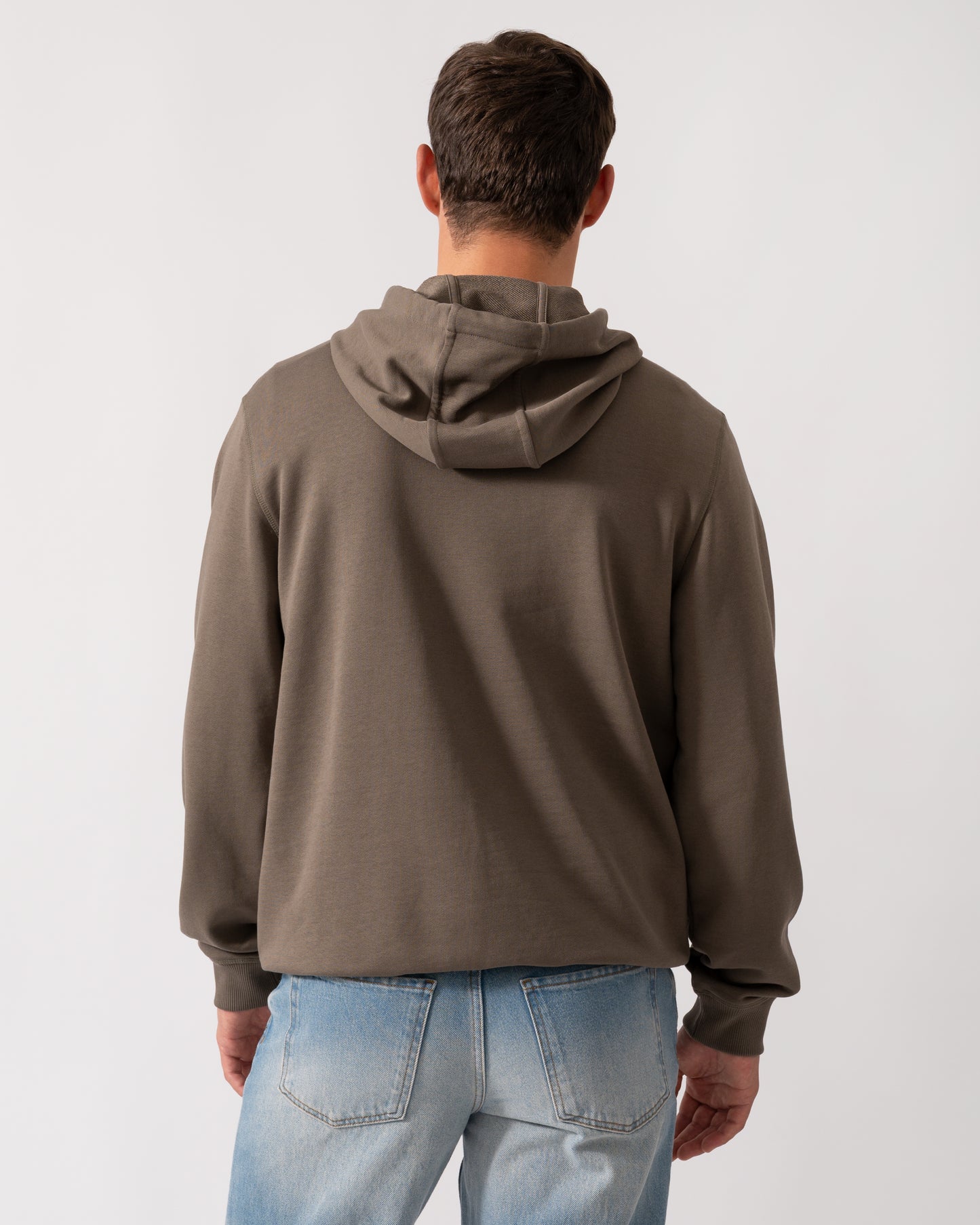 HUGO Daratschi214 Label Logo Mens Hoodie - Medium Grey 032