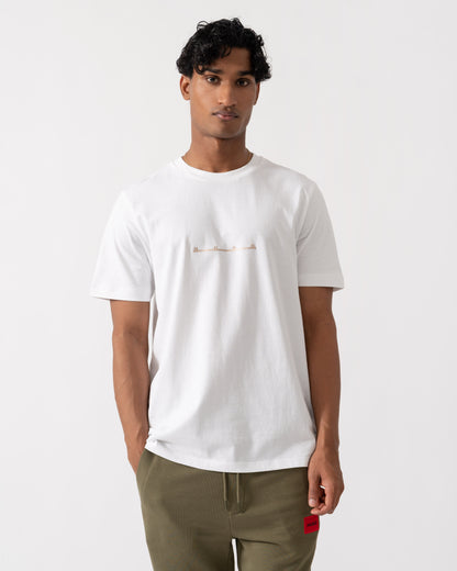 Front of HUGO Datri Mens T-Shirt - White 100