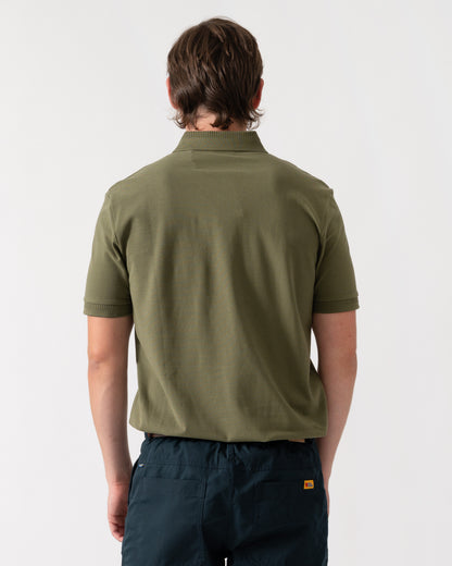 HUGO Dereso222 Mens Cotton Piqué Slim-Fit Polo Shirt with Logo Label - Open Green 388