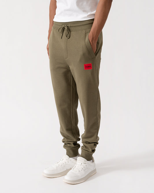 Front of HUGO Doak212 Mens Joggers - Open Green 389