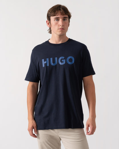 HUGO Dulivio Mens T-Shirt - Dark Blue 407