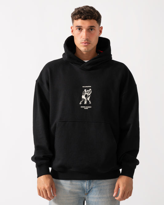 HUGO Duwrestie Mens Pullover Hoodie - Black 001