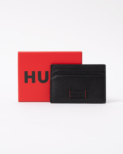 box and HUGO Ethon HI EVO Mens Card Case in Black 001