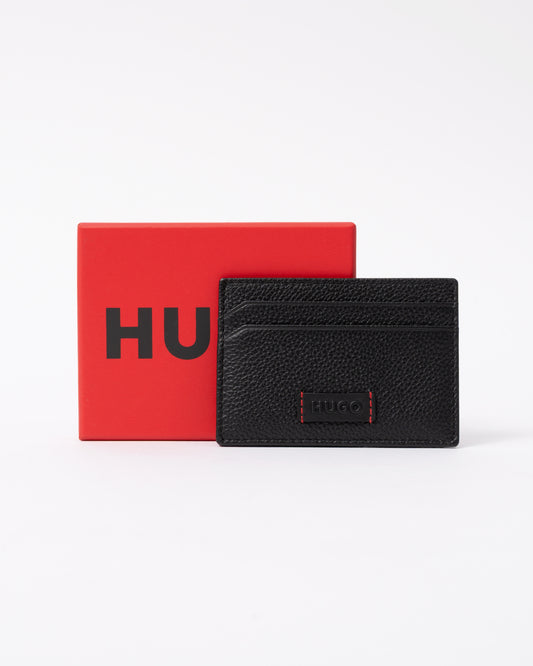 box and HUGO Ethon HI EVO Mens Card Case in Black 001