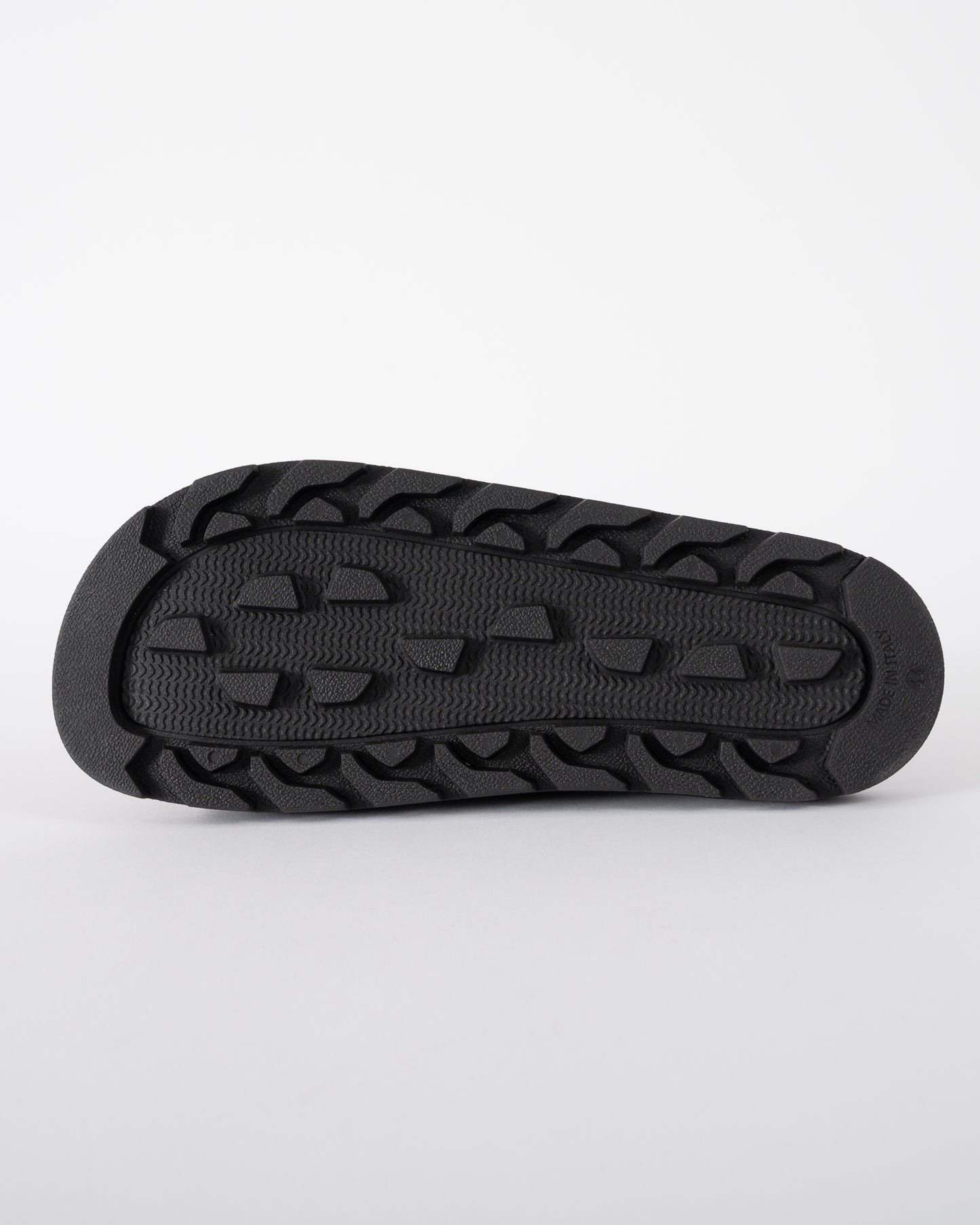 sole of HUGO Evander Mens Faux-Suede lides with Logo Detailing in Black