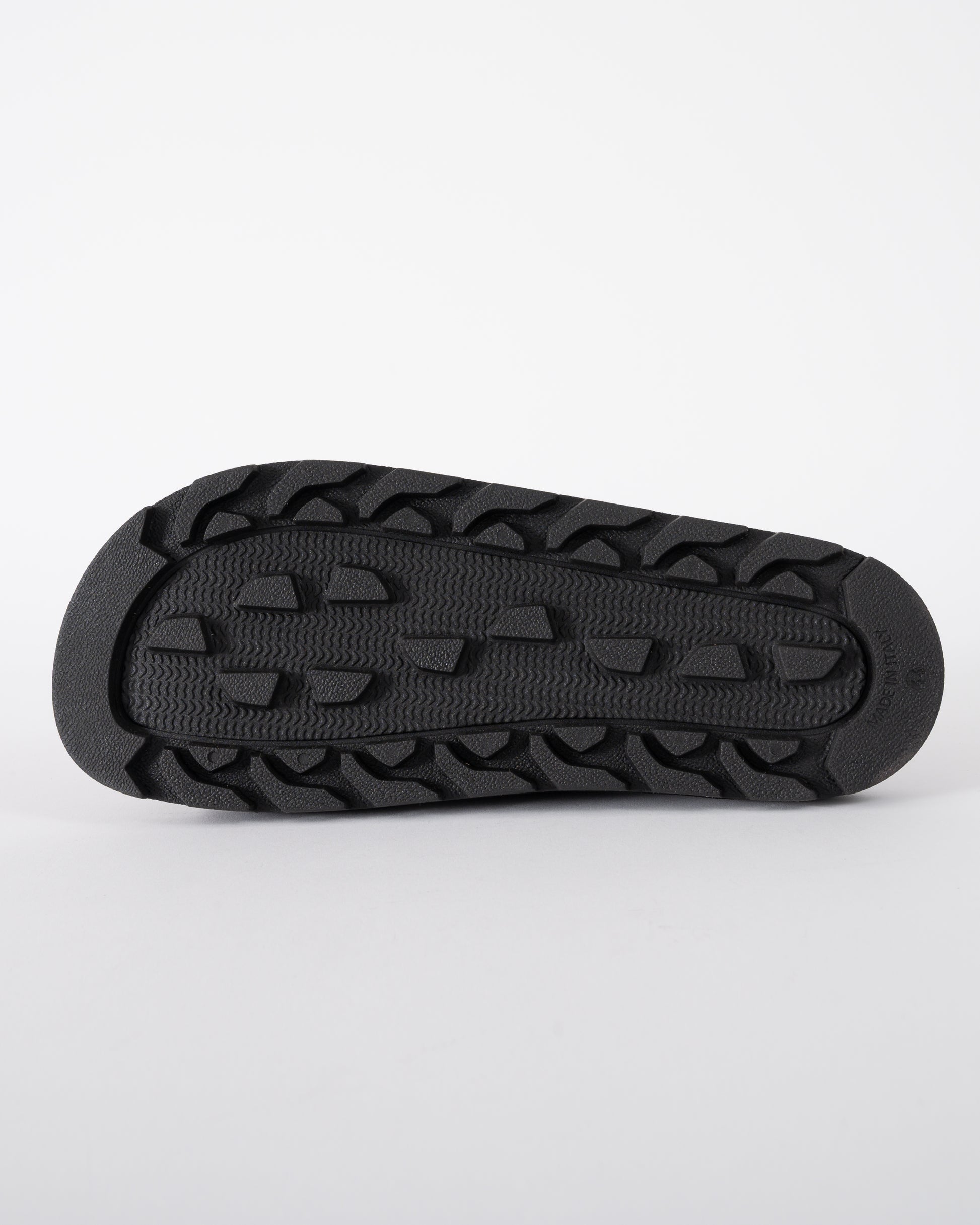 sole of HUGO Evander Mens Faux-Suede lides with Logo Detailing in Black