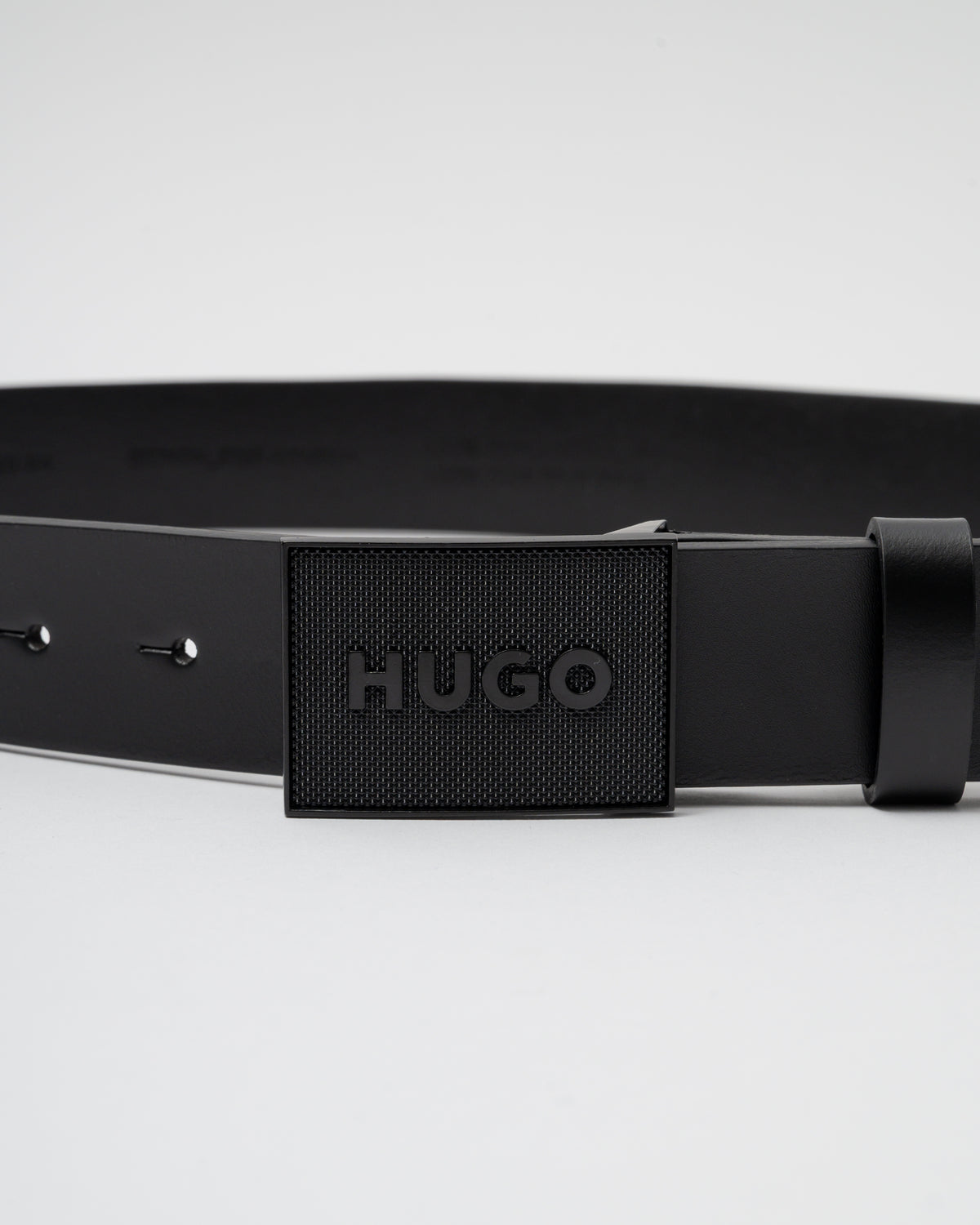 HUGO Gethon Mens Belt - Black 001 - CHO - Designer Mens Belts