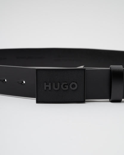 HUGO Gethon Mens Belt - Black 001 - CHO - Designer Mens Belts