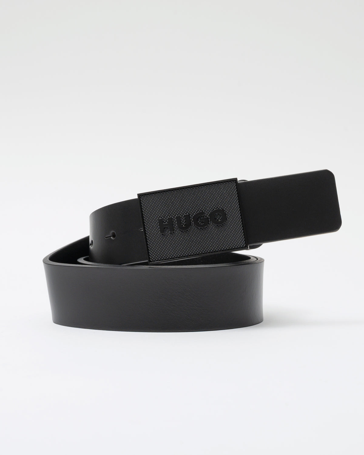 HUGO Gethon Mens Belt - Black 001 - CHO - Designer Mens Belts